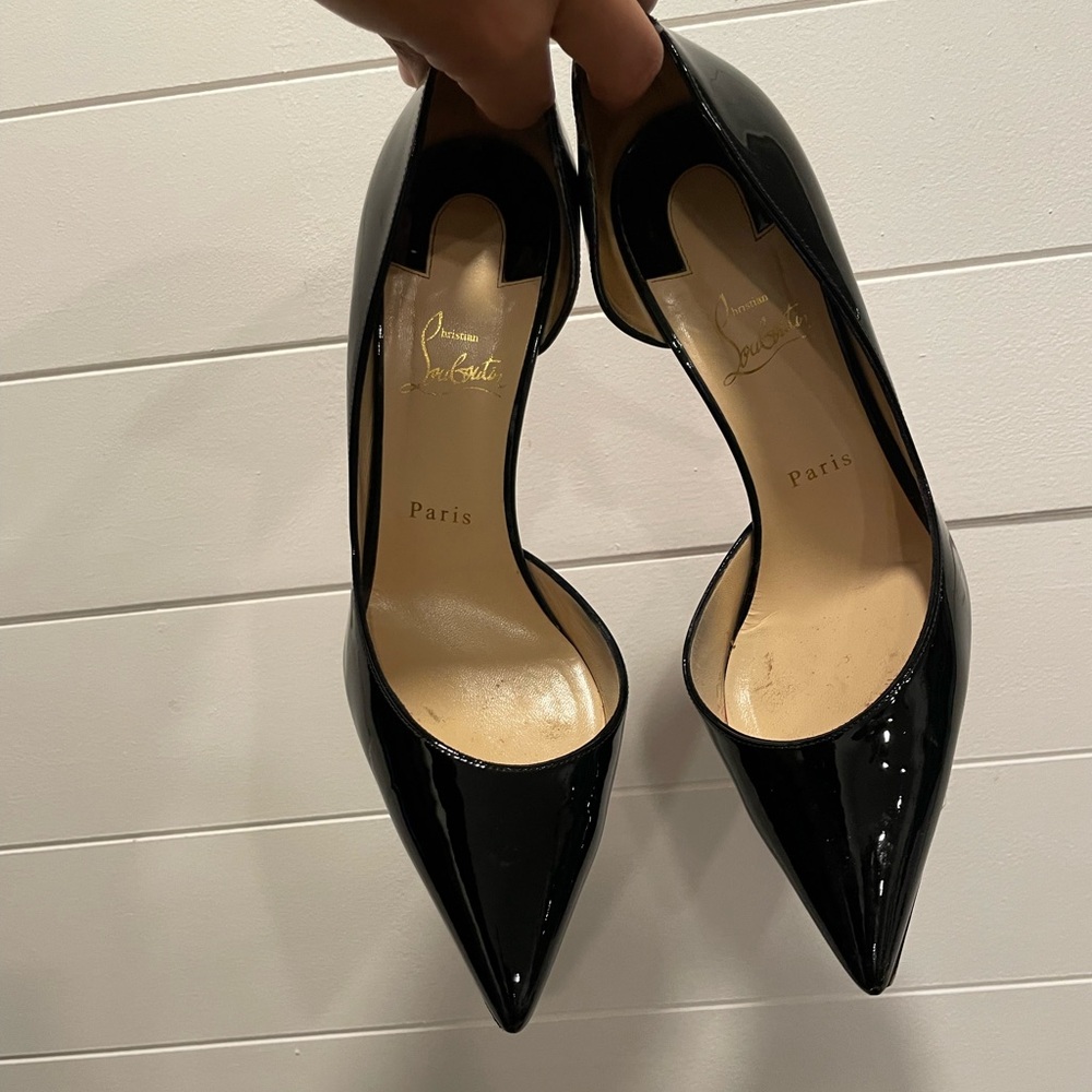 Iriza 100mm in patent black size 41